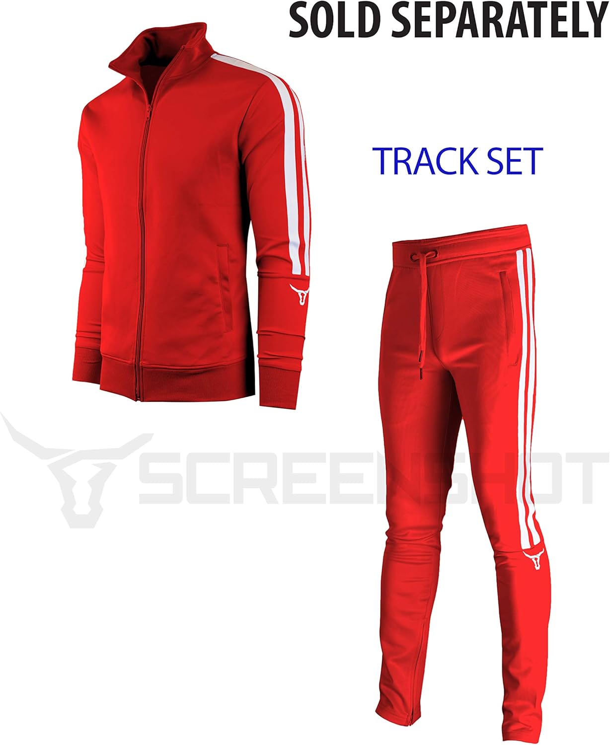 SCREENSHOT-Track Pants Basic Mens Premium Slim Fit Athletic Fitness Fashion Urban Lifestyle Streetwear Bottoms - Image 4