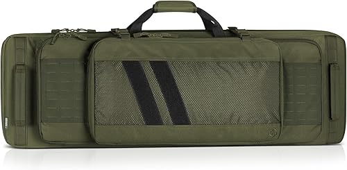 Savior Equipment Specialist Series Tactical Double Long Gun Bag Case Backpack 4 Pistol Handgun Storage, Lockable Zippers, Padded Drag Handles,