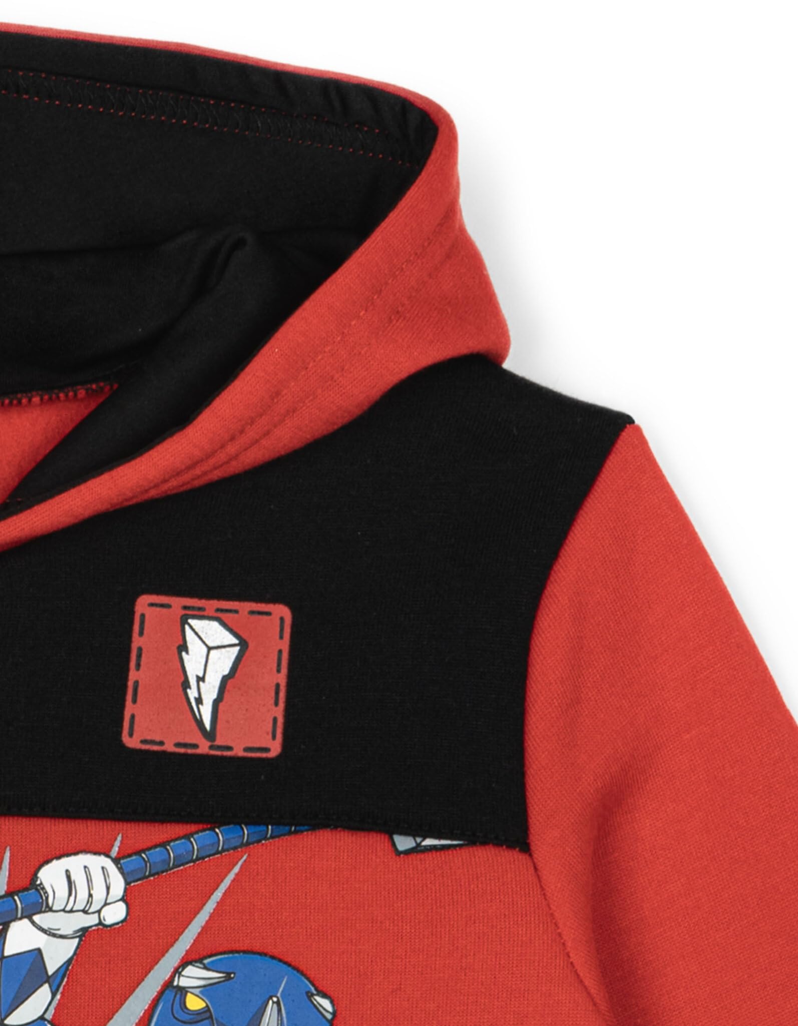 Power Rangers Sudadera con capucha de forro polar con media cremallera para niños pequeños a niños grandes