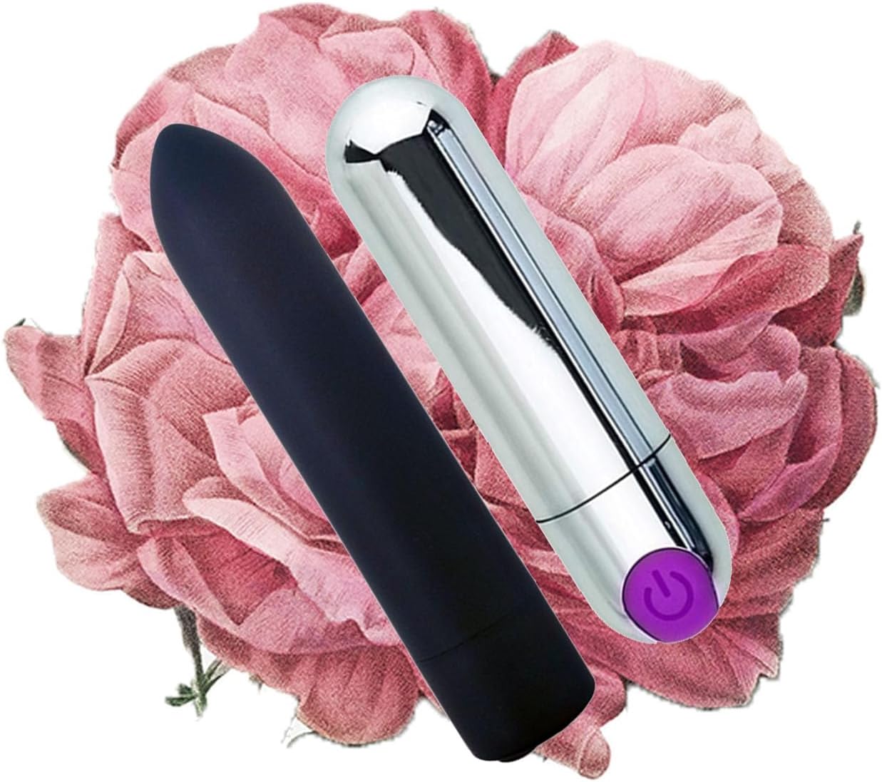 Mini 10 Powerful Speeds Sensory Toy for Women, Handheld Portable USB Rechargeable Waterproof Toys for Womens (2 Pack) VE-009