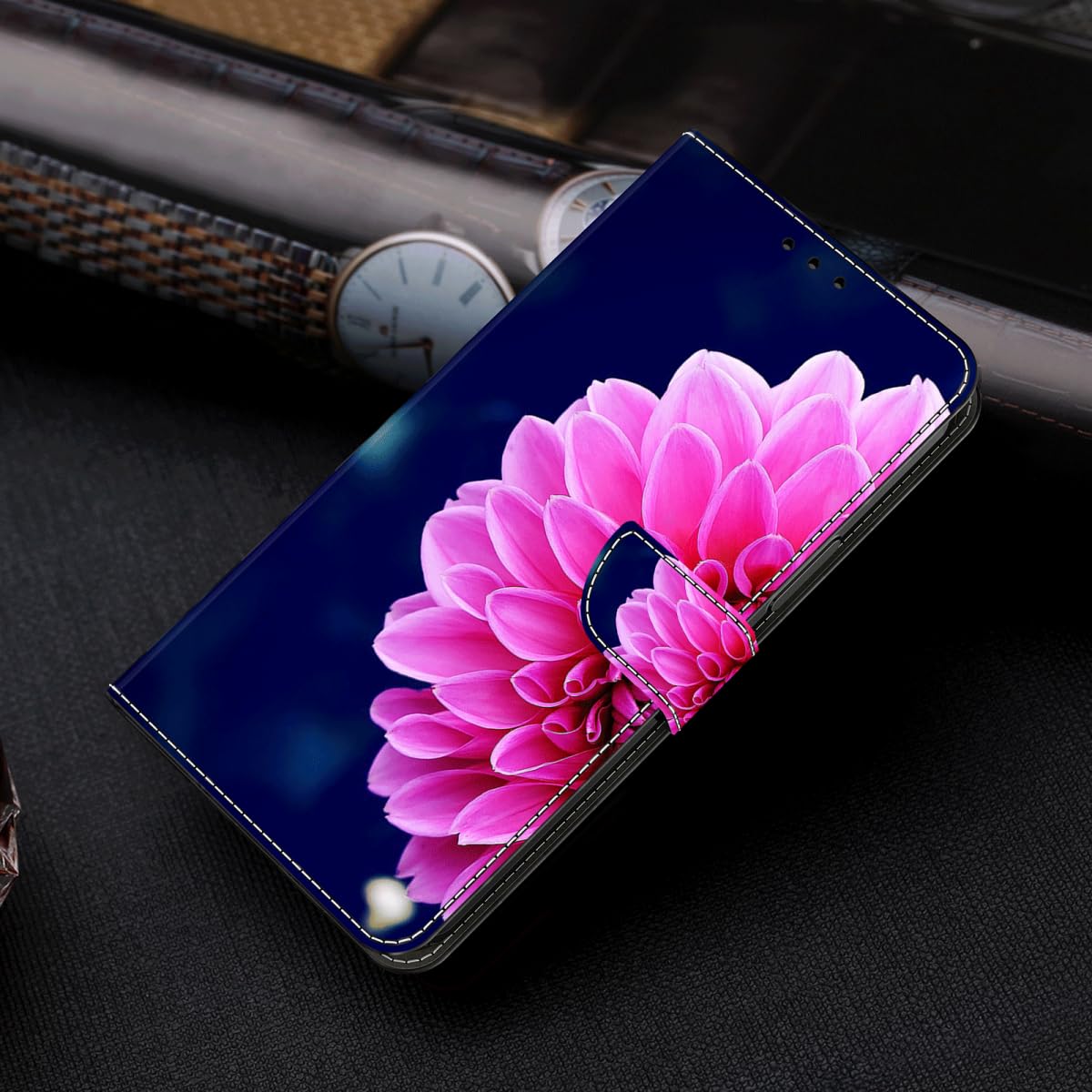 CRAVEN Cover Portafoglio Per Oppo A78 5G - Pelle 3D Con Farfalla, Porta Carte E Funzione Stand, Rosa