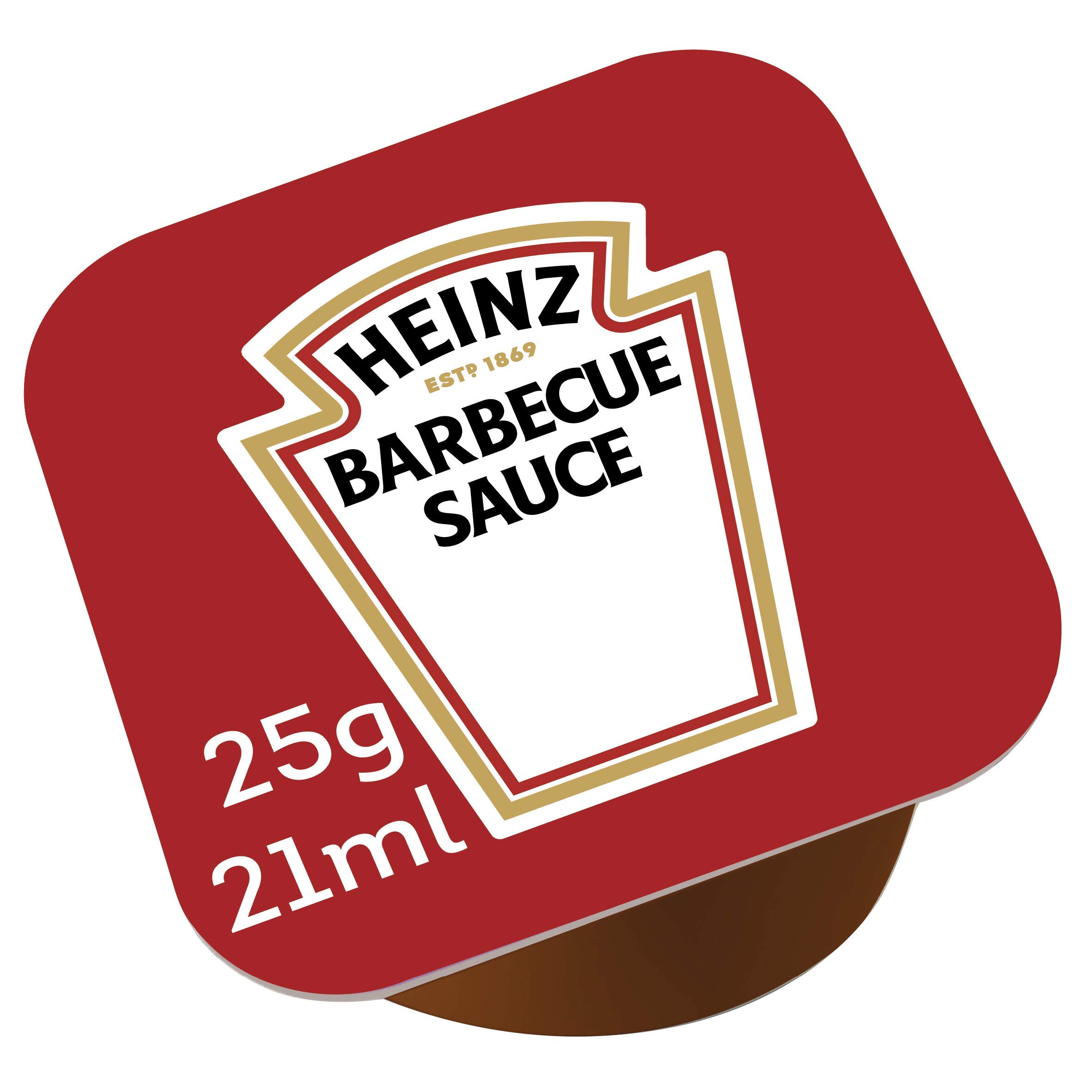 Caja de 100 tarrinas de Heinz Salsa Barbacoa 25 g
