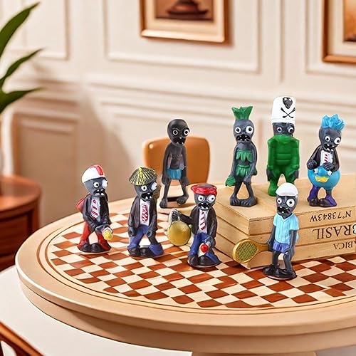 Miniatura 4 de JHESAO Juego de 17 piezas de juguetes de plantas de PVZ, figuras de zombies, serie PVZ, juguetes de PVC, grandes regalos para niños y fanáticos,