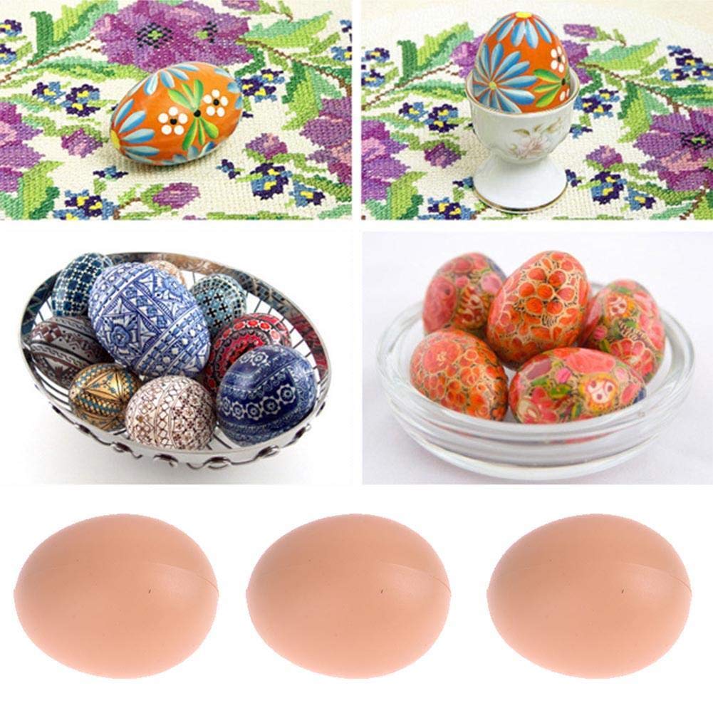 Uova di gallina marroni realistiche, novità uova rimbalzanti magiche, modello di uova fattoria pollo nidificazione gallina uova da cova animali domestici puntelli per animali domestici, pittura Eg-g