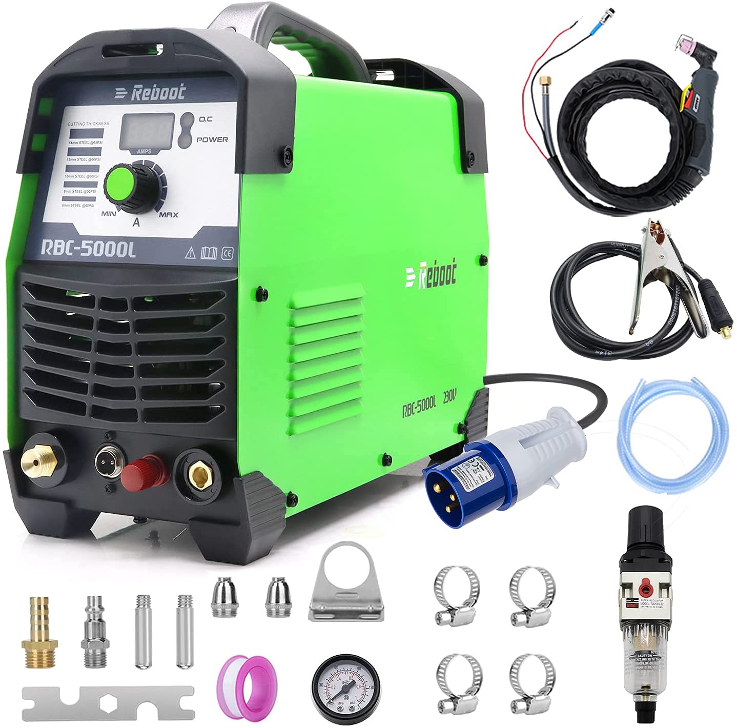 Tagliatrice Plasma 50A 240V - Taglio Fino A 16mm, Display Digitale, Pilot Arc - Foto 10