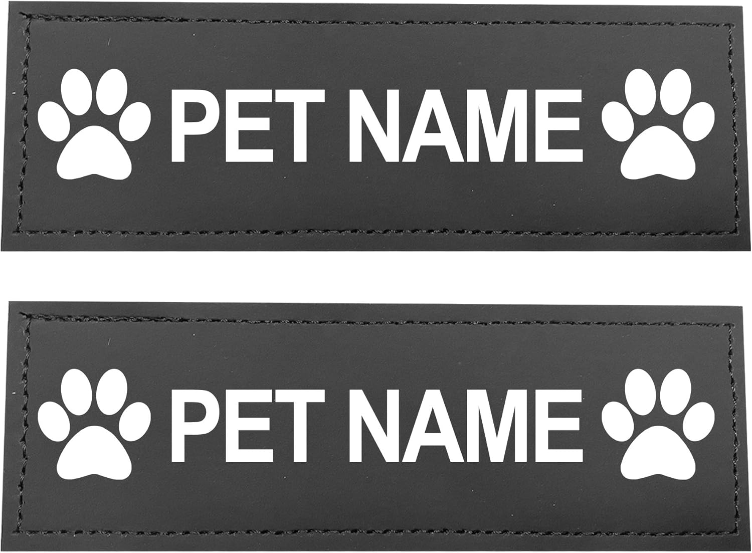 dog harness with name patch