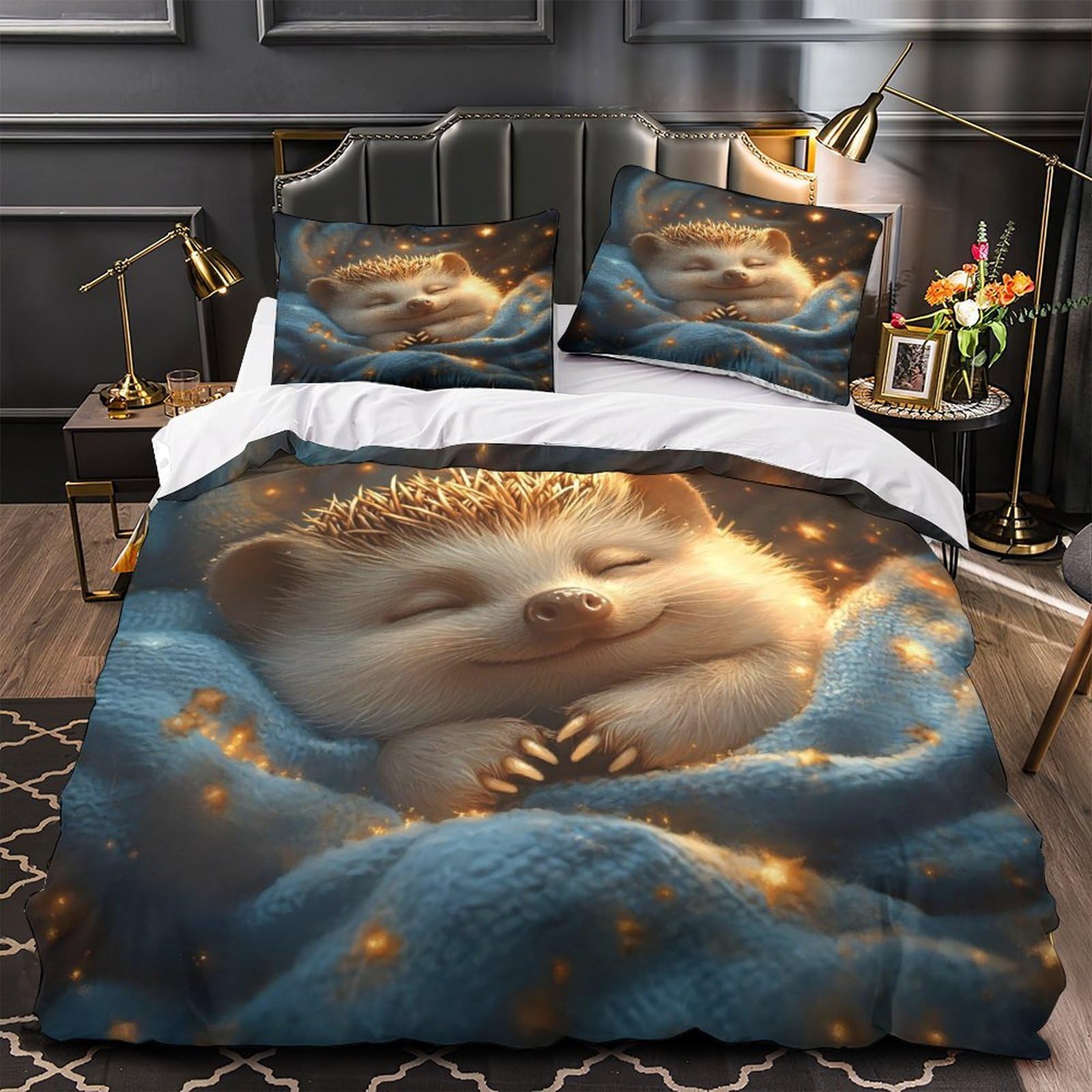 Housse de couette hérisson 3D pour créer un cocon de douceur dans votre lit