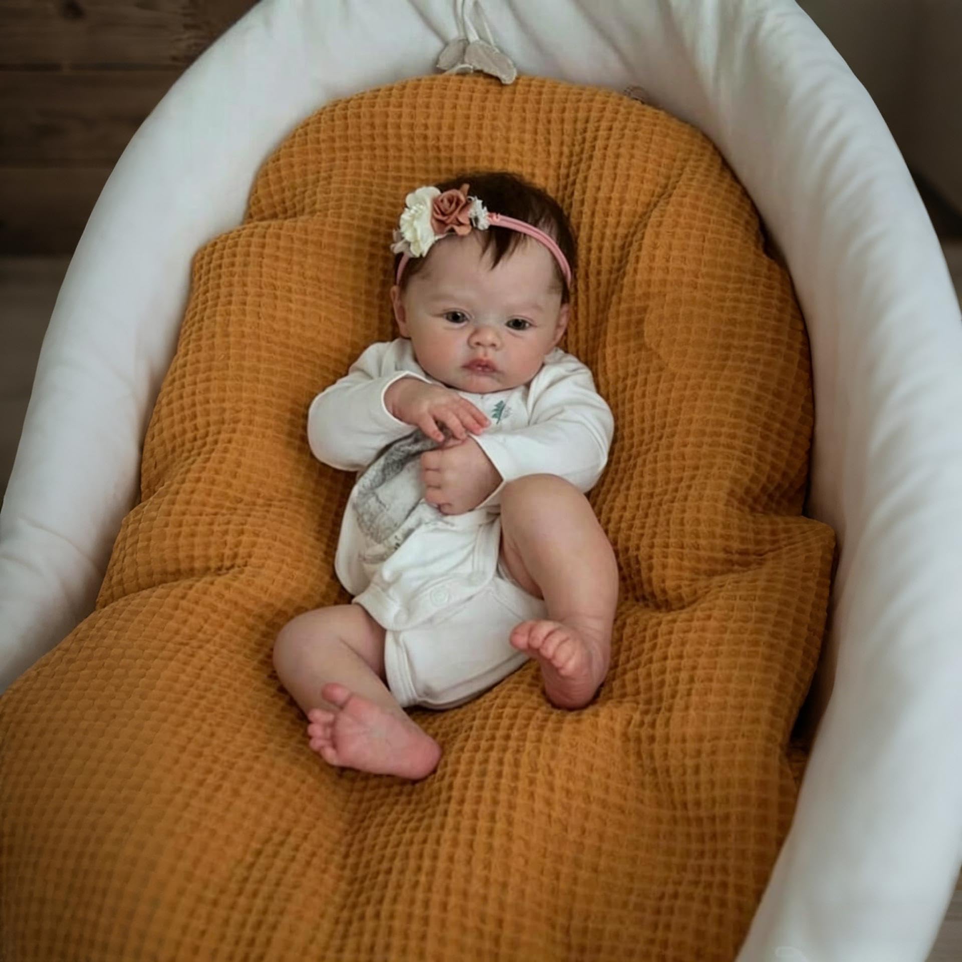 RXDOLL 45 cm realistyczne lalki Reborn Baby Dolls Girl silikonowe pełne ciało winyl realistyczna lalka noworodka dziewczynki pełne silikonowe lalki niemowlęce, które wyglądają jak prawdziwe życie