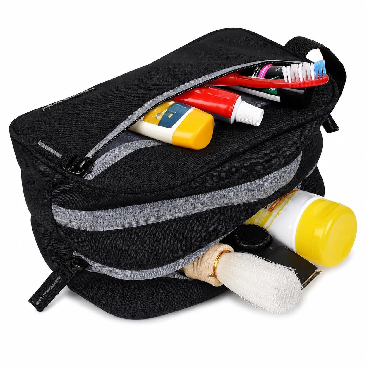 salechain Toiletry Bag for Men & Women, Travel Pouch for Toiletries Shaving Kit & Cosmetics, Water Resistance Pouch for Travel Accessories, Organizer Travel Pouch for Make Up, Black-picture-39