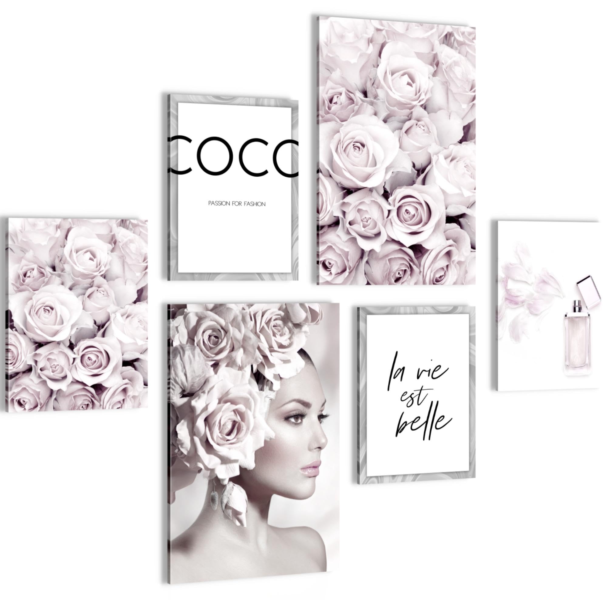 Tableau decoration murale Coco Fashion Novart N000767a prete a suspendre
