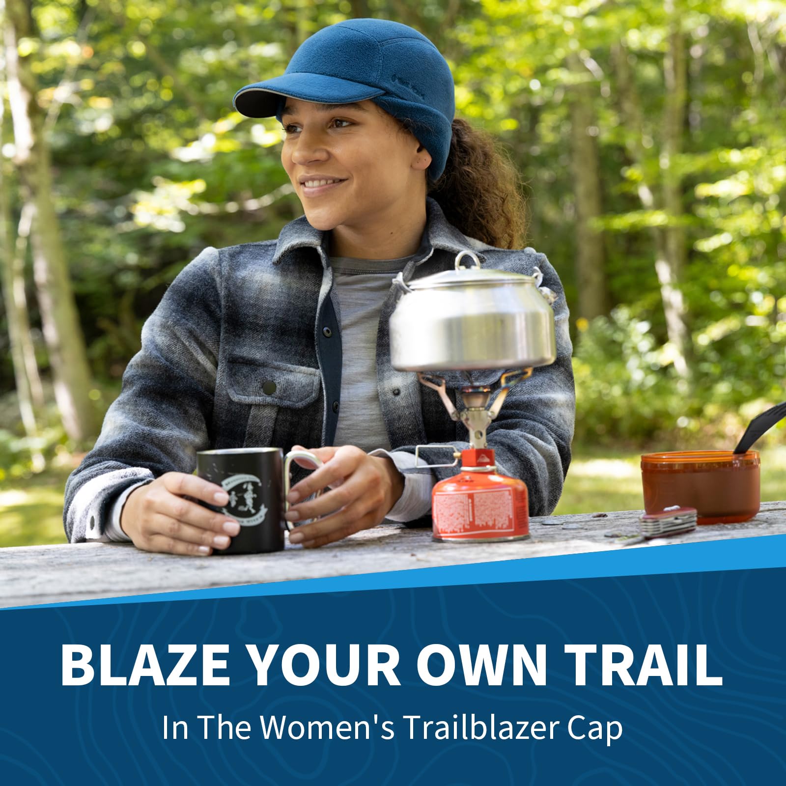 TrailHeads Trailblazer-Sombrero de Aventura para Cola de Caballo Gorro para Clima frío para Mujer