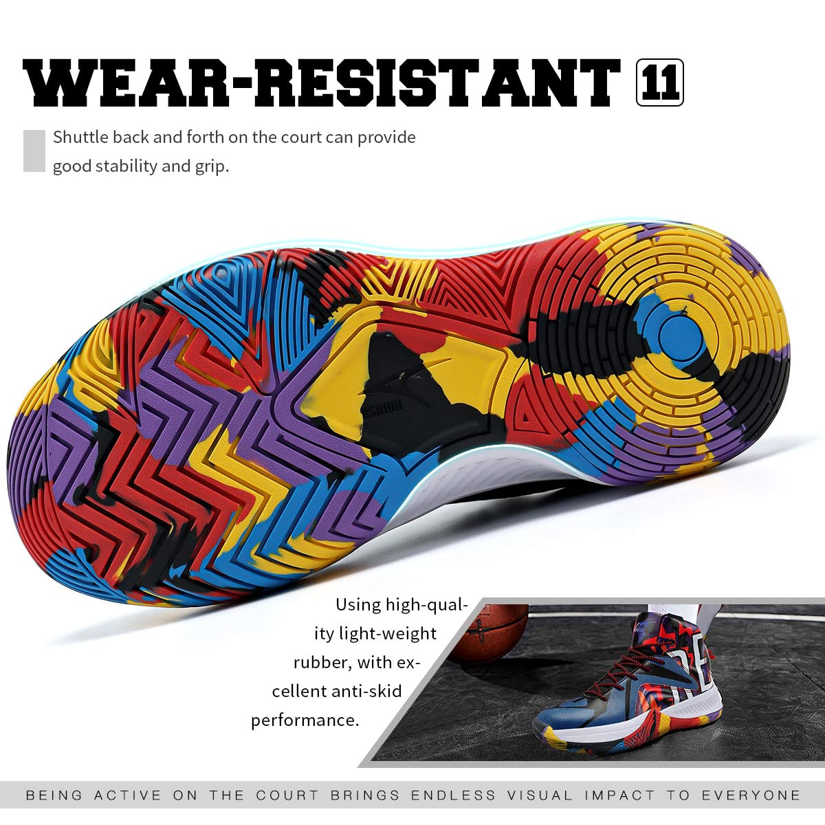Zapatillas de baloncesto para niños niñas cómodas camuflaje 34 EU