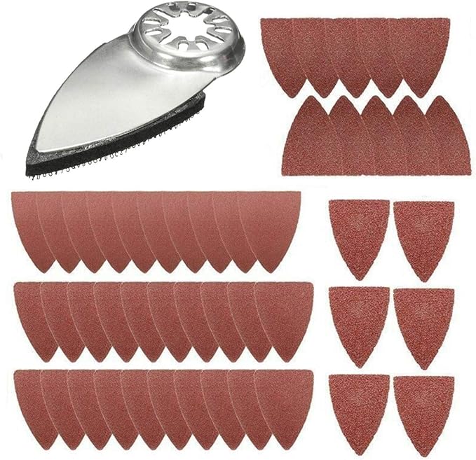 MOVKZACV Finger Sanding Pad, Oscillating Multi Tool Finger Sanding Pads