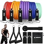 Heavy Resistance Bands Set for Working Out - Exercise Bands With Door Anchor and Handles - Stretch Bands for Fitness, Workout, Ligas Para Hacer Ejercicio
