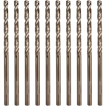 COMOWARE 1/4" Drill Bit Set, M35 Cobalt HSS Drill Bits, Jobber Length, Straight Shank, Twist Metal Drills bit Set for Steel, Stainless Steel, Iron, Hard Metal/Wood/Plastic 10pcs