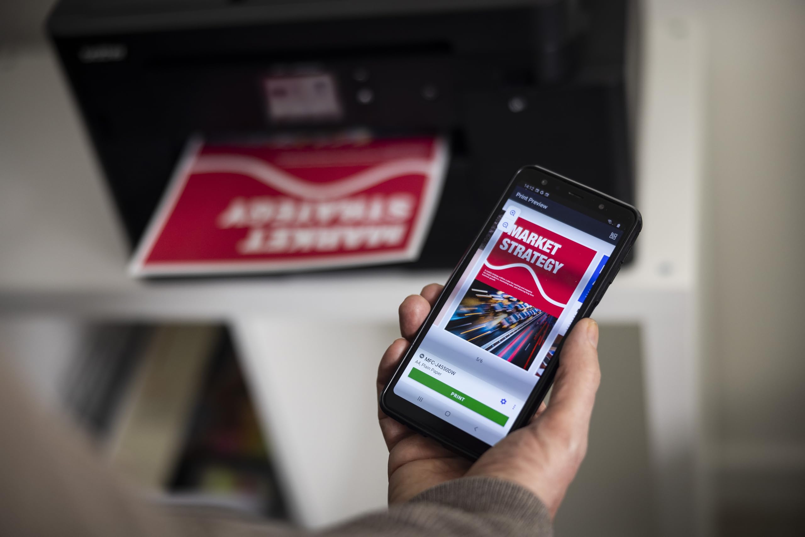 Brother MFCJ4550DW | Multifunzione inkjet a colori | 20 ipm| Stampa Fronte/Retro | Display da 6,8 cm | Cassetti per tot 400 fogli e ADF da 20 | WiFi e USB| Print e Scan da mobile| Inbox da 350 pag