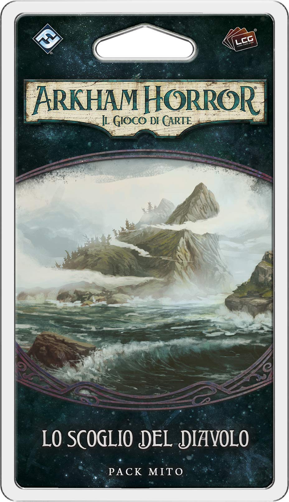 Asmodee Arkham Horror The Devil's Cliff Expansion Card Game (Italian Edition)