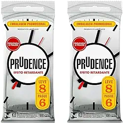 Kit Camisinhas Preservativo Prudence Efeito Retardante 16und