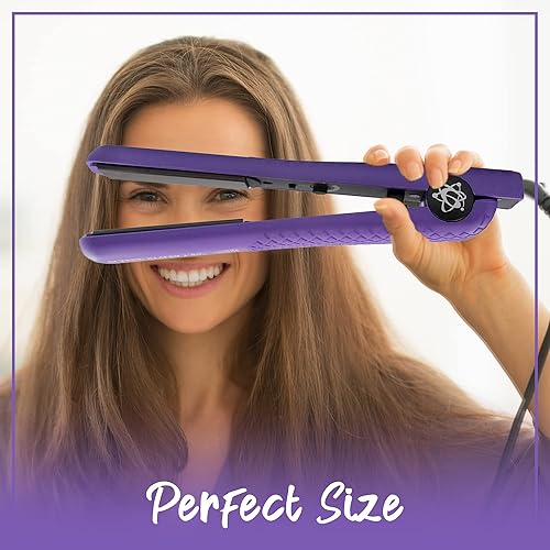 Miniatura 6 de Classic Styler Plancha plana de cerámica, plancha de peinado con placas flotantes de 1.25 pulgadas, tecnología de iones negativos para un cabello