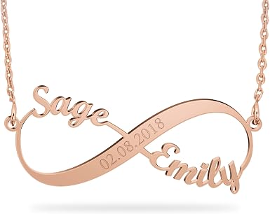 Gold Infinity Name Necklace 