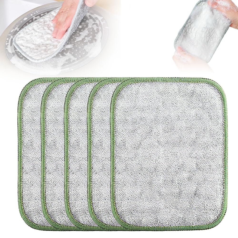 Multipurpose Wire Dishwashing Rags 2025 New Non-Scratch Wires Dishcloth for Wet and Dry Reusable Wire Dishwashing Rags for