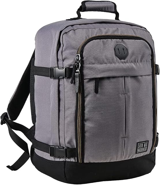 Cabin Max Metz 30 Litre Travel Hand Luggage Backpack  Easyjet Underseat 45 x 36 x 20 cm (RPET Recycled Edition Apache Grey)
