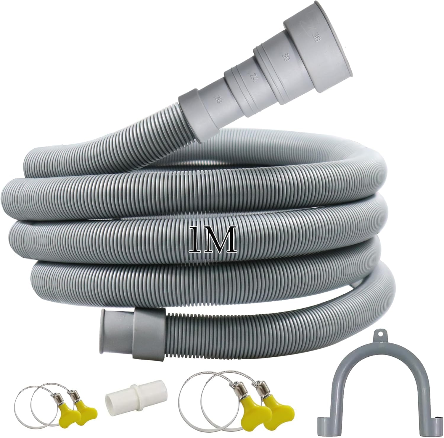 Quanerba 1M/2M/3M Washing Machine Drain Waste Pipe Extension