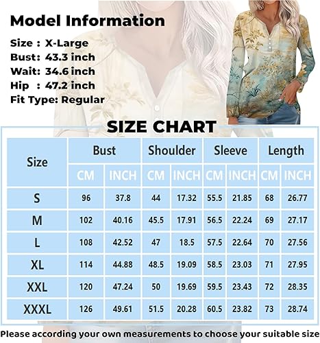 Miniatura 7 de Camisetas de manga larga con cuello en V para mujer, estilo retro, elegantes, blusas de moda 2023, blusas florales holgadas