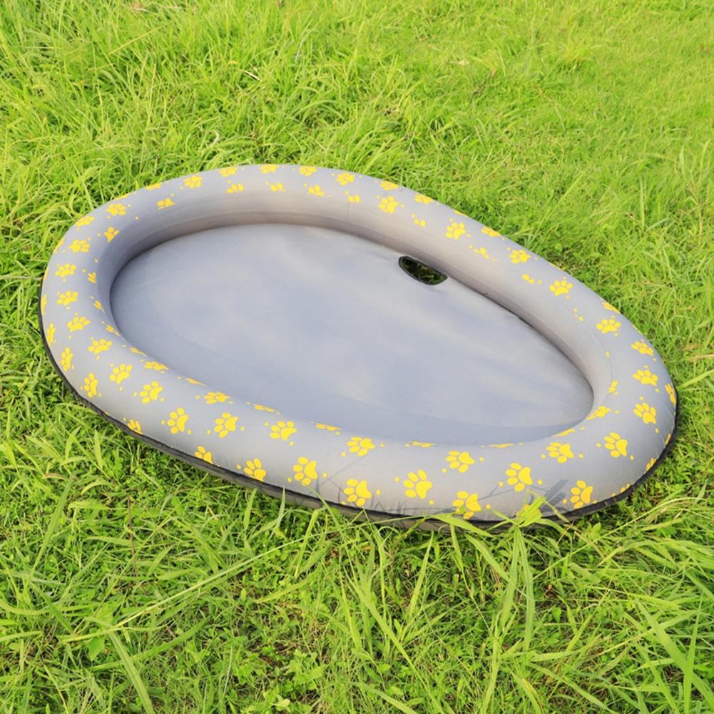 Hundeschwimmfloat - aufblasbare Floßplattform für Haustiere, Leichtgewichtige Board für Welpen | Stabile Poolmatte zum Abkühlen in Wasser, schwimmendes Loungebett für unterhaltsame, tragbare Sommerzub