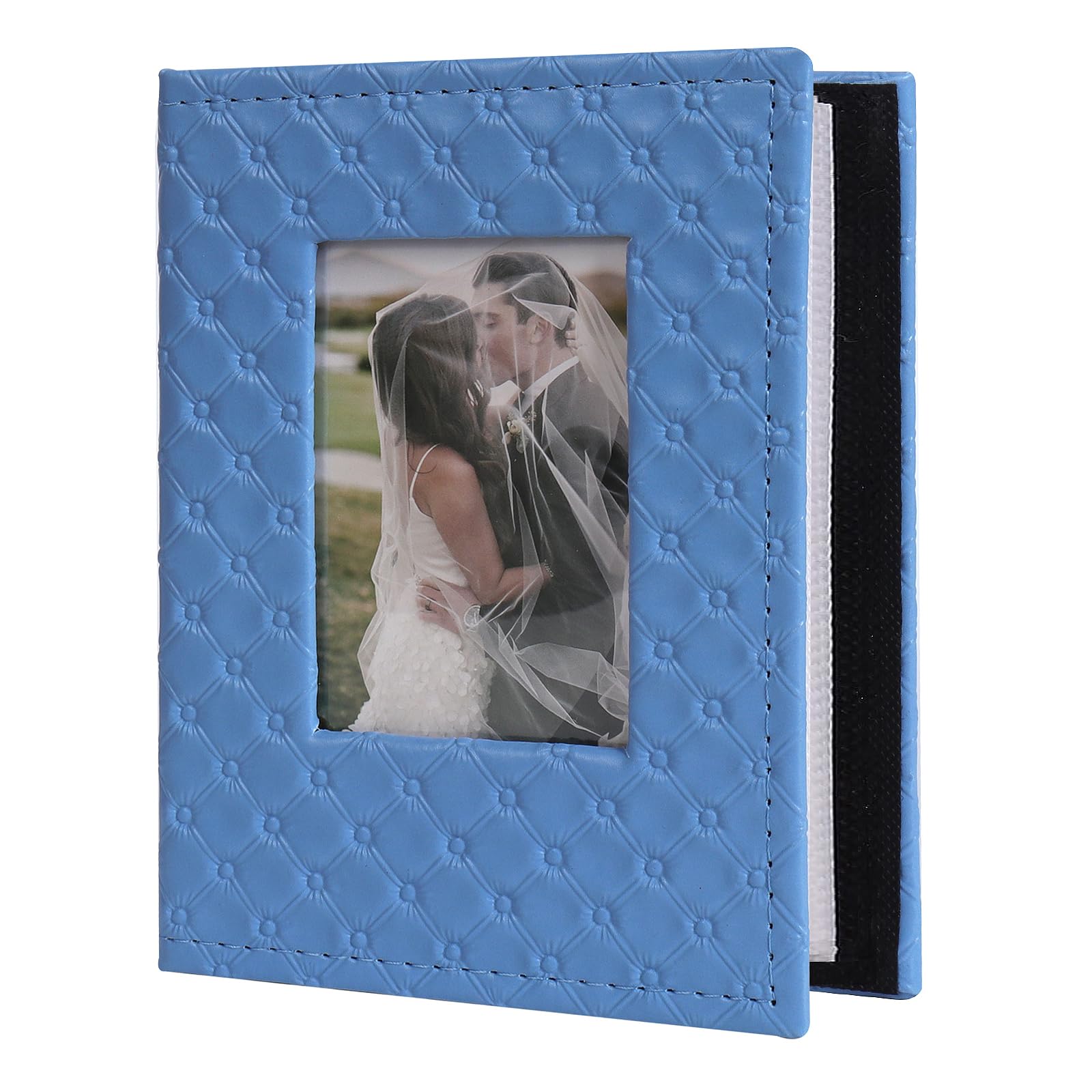 Album photo 10x15 cm pour les souvenirs de bébé et de mariage en écrin bleu