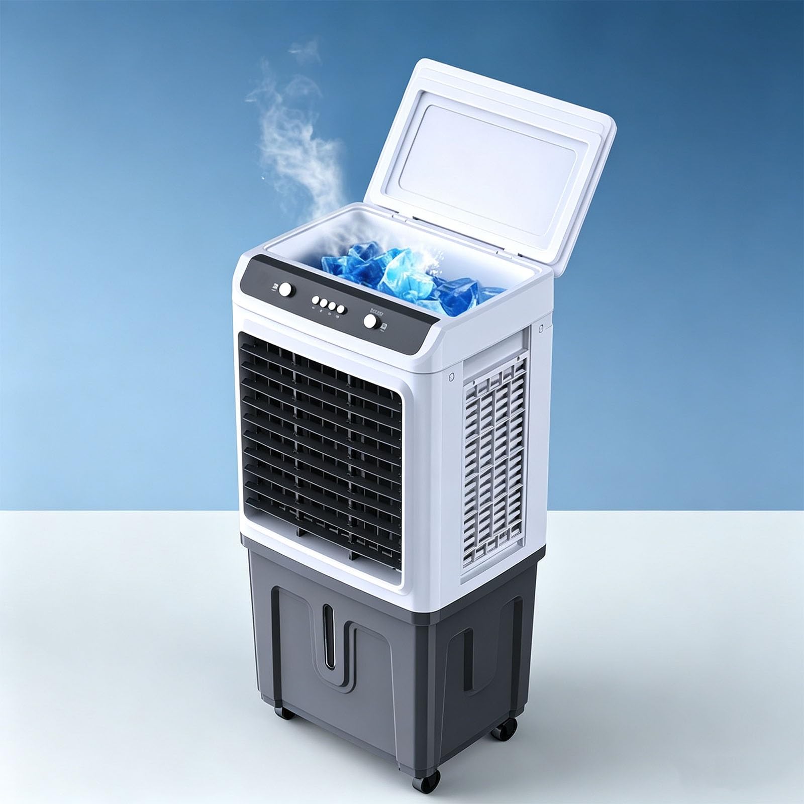 Swamp Cooler, Evaporative Air Cooler with 4 Ice Packs