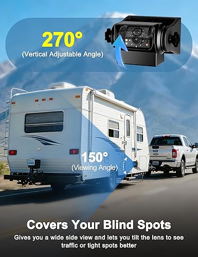 Miniatura 4 de EWAY Strong Magnetic Wireless Backup Camera for iPhone Android, WiFi Hitch Camera Rechargeable Battery for Hitch Gooseneck Travel Boat Horse Trailer