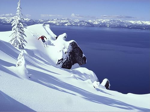 Miniatura 2 de Lienzo decorativo para pared, diseño de lago Tahoe, California, Estados Unidos, decoración escénica, 32 x 24 pulgadas