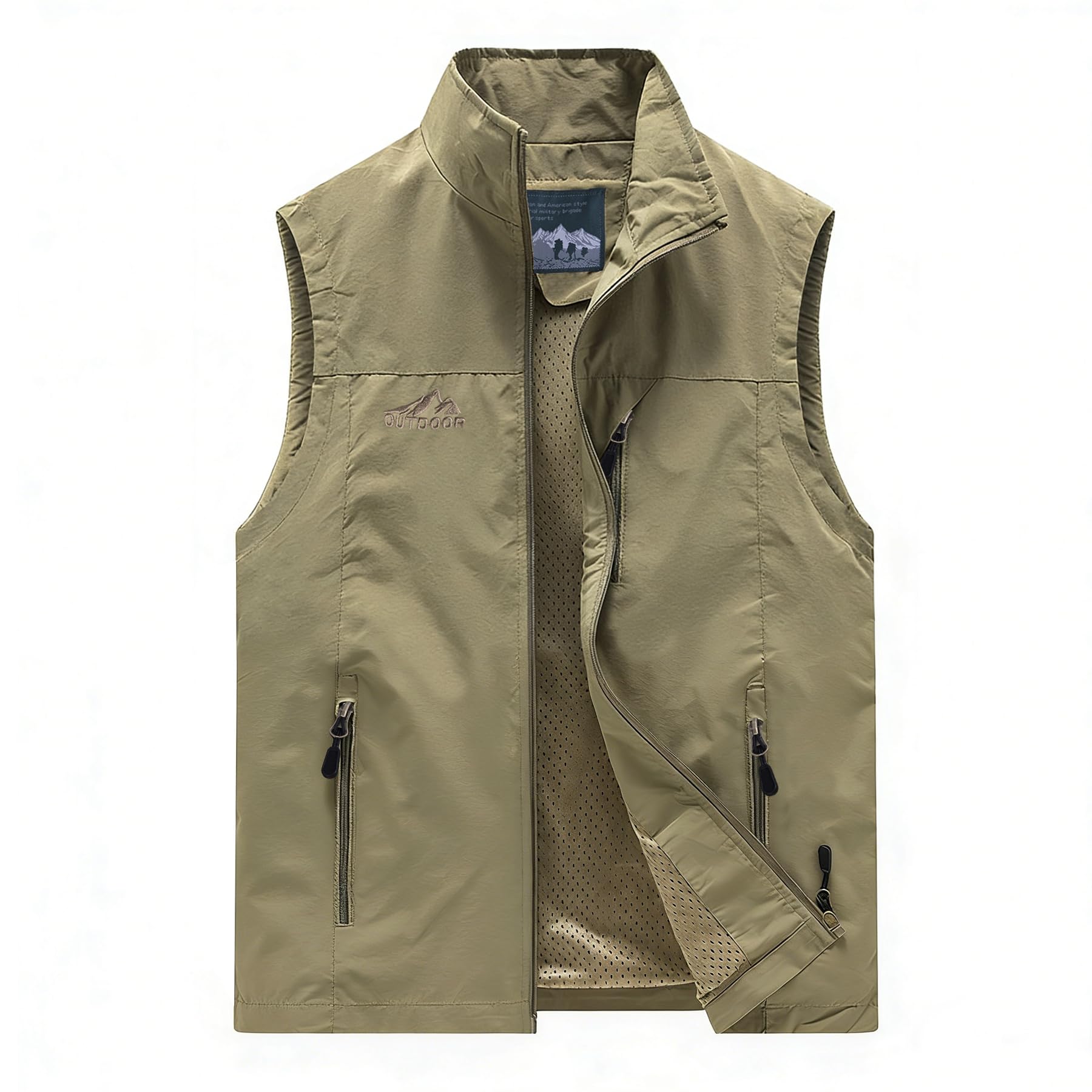 Herren Outdoor Weste Sommerweste Leicht Anglerweste Camping Arbeitsweste Atmungsaktiv Ärmellose Jacke