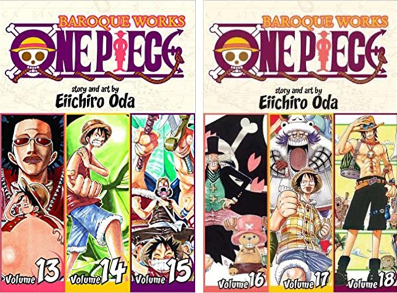 One Piece Edición 3 en 1 10 libros Manga Set 1-10: Vol. 1-30 por Eiichiro Oda