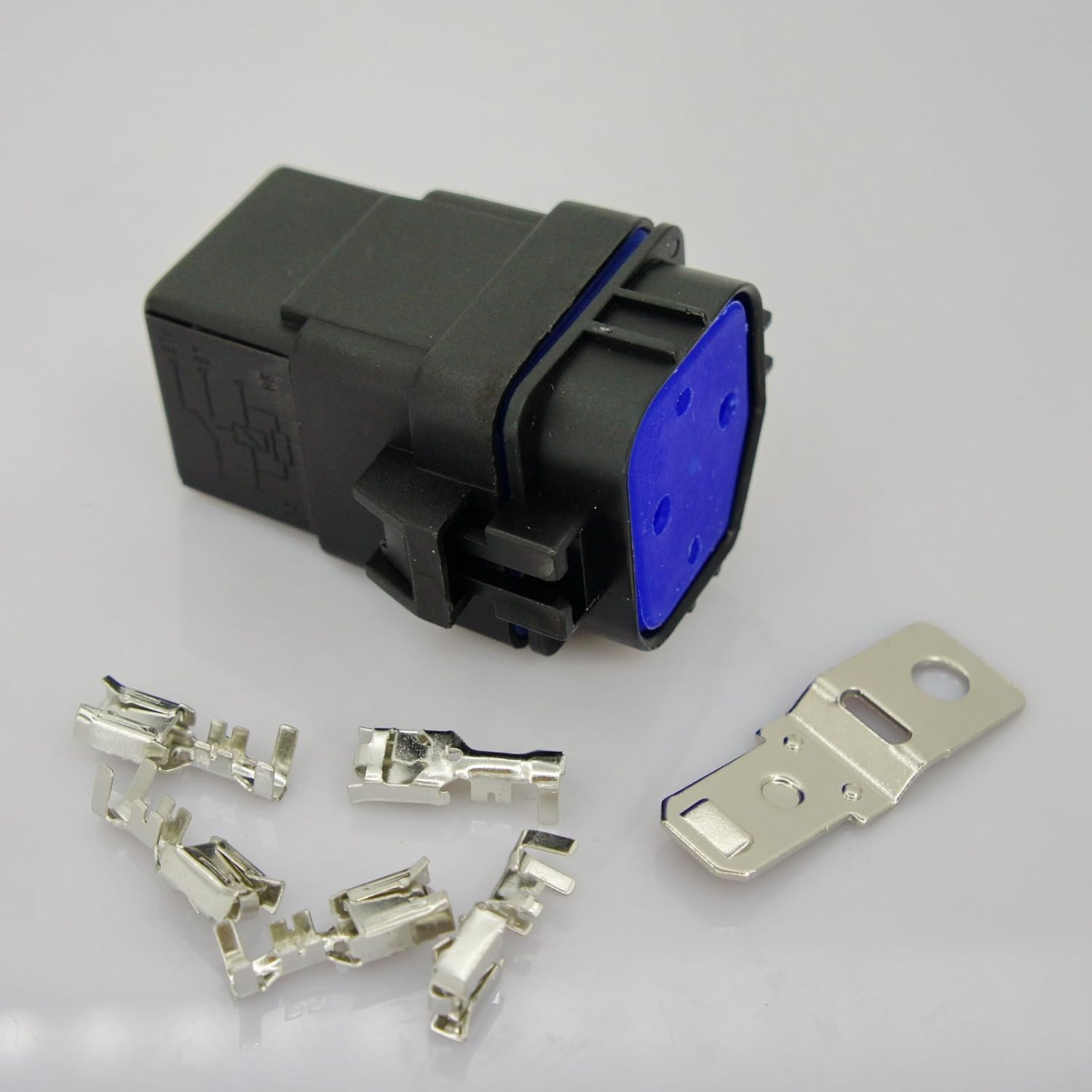 DC 12V 40A Universal Car Vehicle Waterproof Sealed Integrated Relay Kit & Base (5-Pin Relay)