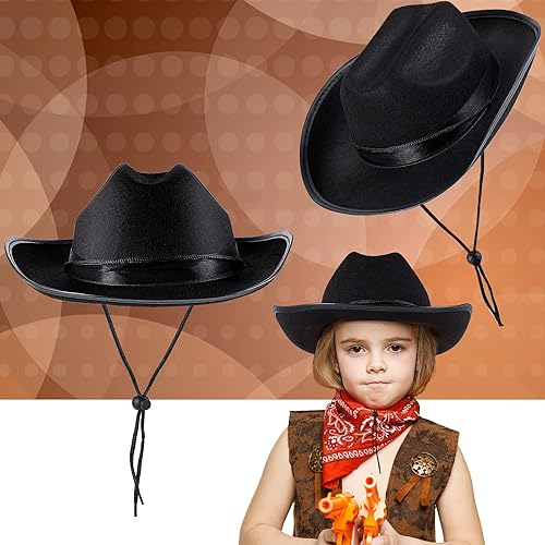 Miniatura 5 de Hercicy Cowboy Hats Kids Toddler Cowgirl Hat for Boys Girls Child Baby Costume Accessories Western Birthday Party Supplies
