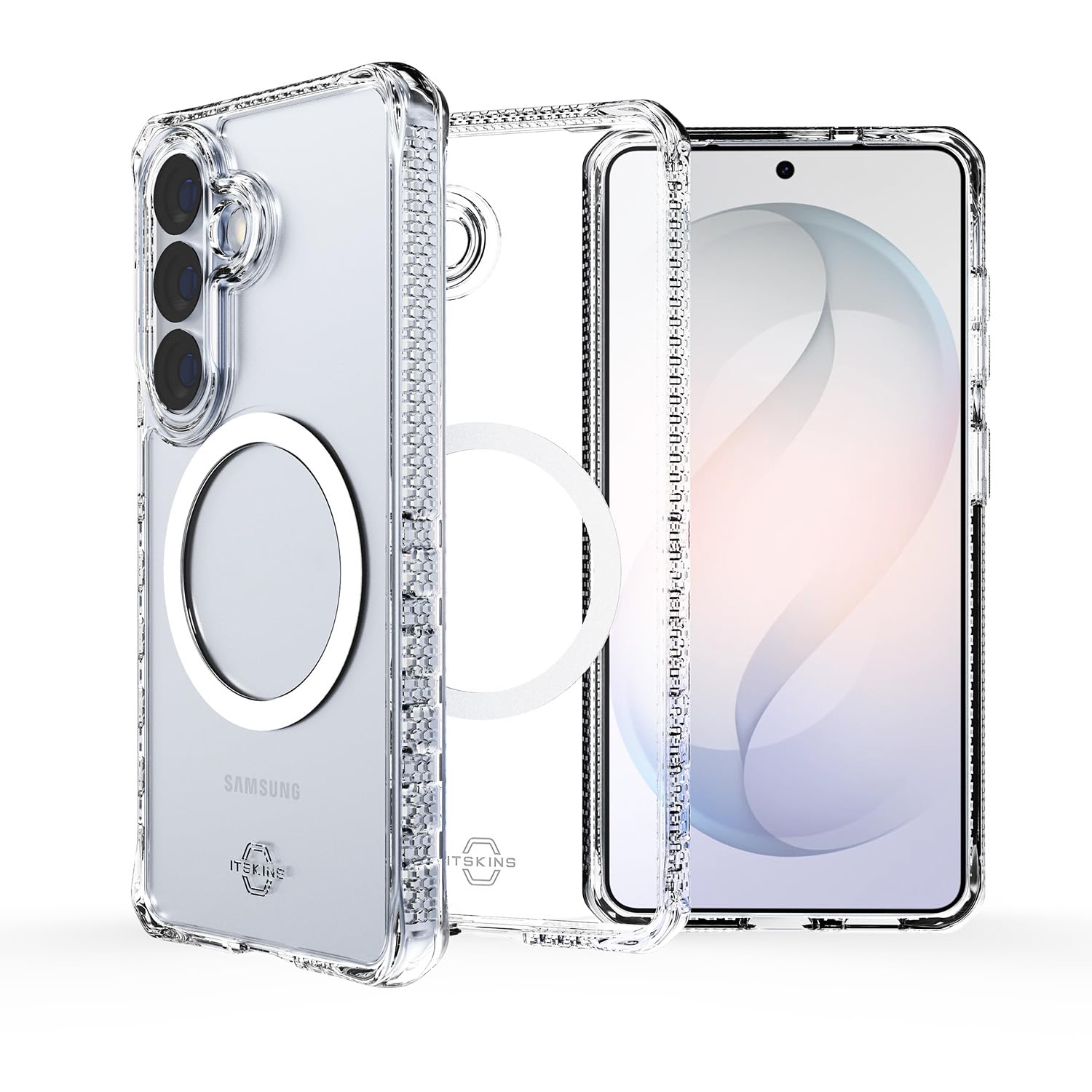 ITSKINS Hybrid R // Coque de protection magnétique transparente pour Galaxy S26 Ultra, compatible avec MagSafe, coque hybride fine, anti-jaunissement, coque militaire antichoc - Transparent