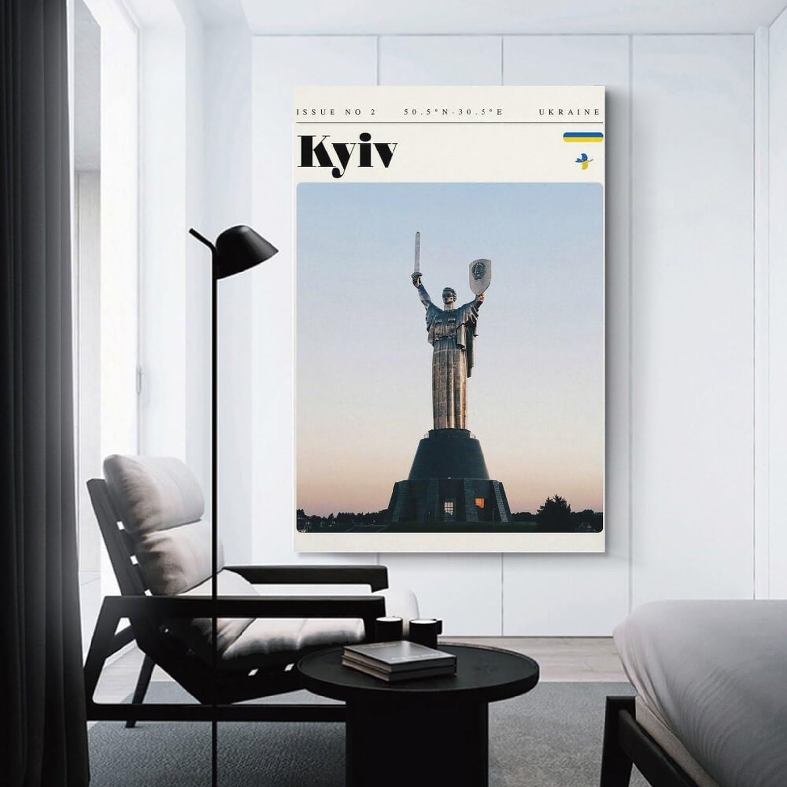 Junmoney Wall Art Print Kyiv Ukraine Travel Art, 08x12inch(20x30cm), for Bedroom Decor, Cosy Corners Or Studios, Decorative Wall Art for Cosy Rooms
