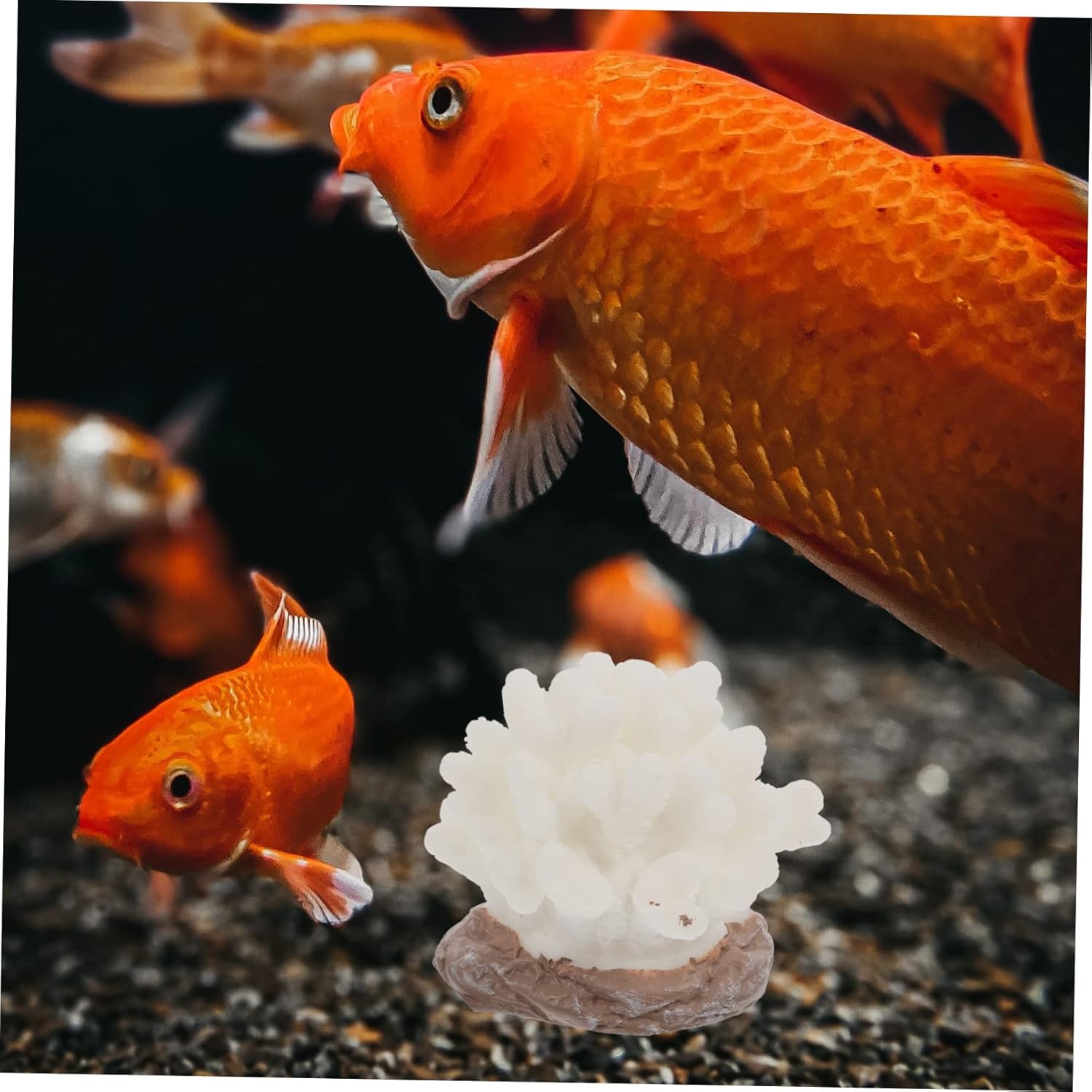 4sets Artificial Coral Fish Tank Seashell Decor Coral Decor Fish Tank Decorations Aquarium Decorations Aquarium Plants Aquarium Background Coral Aquarium Reef