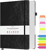 Vista 18 de Cuaderno de rayas universitarias, cuaderno grande con rayas B5, cuaderno de trabajo de 314 páginas numeradas con calcomanías de índice, papel