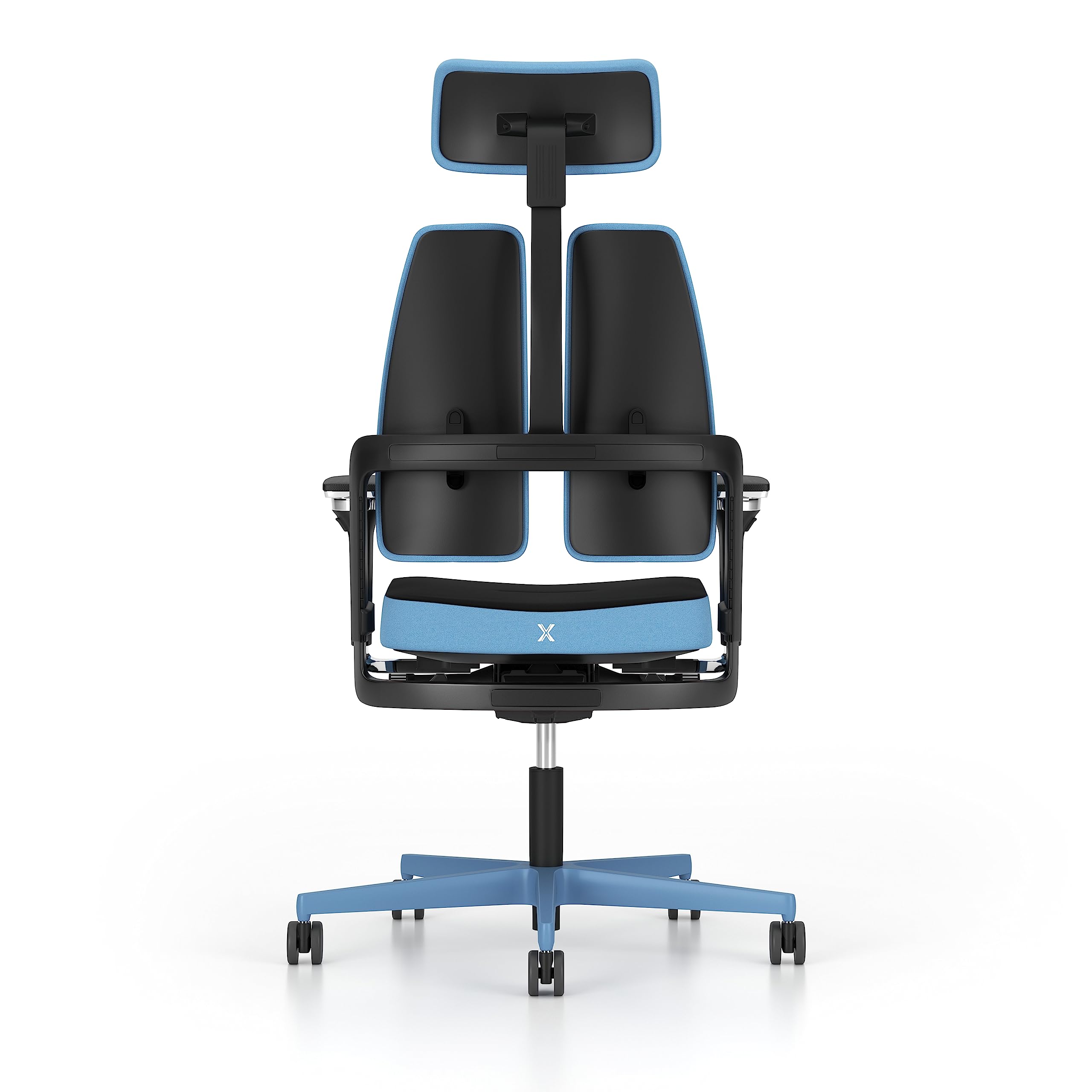 Piqueras y Crespo Xilium G Duo Translak X-Move Stuhl, blau, Arm XD Kopfteil 2D