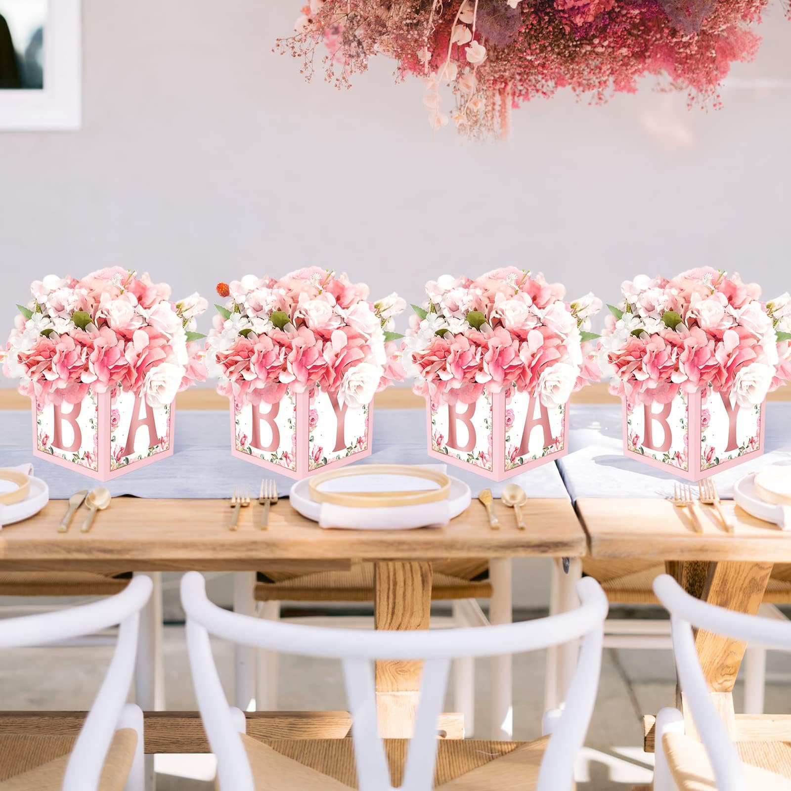 Decoraciones De Mesa Para Baby Shower De Color Rosa Mesa De