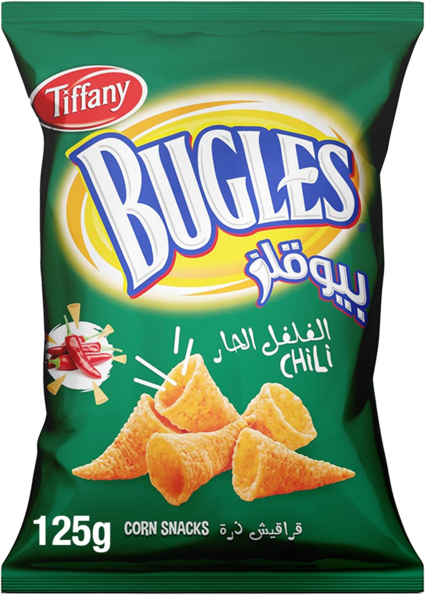 Bugles Chili Flavored Corn Snack – 125 grams Sharing Pack