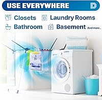 Vista 5 de Dry & Dry - Absorbentes de humedad y deshumidificadores para el hogar, sótano, dormitorio, deshumidificadores pequeños - Absorbentes de humedad