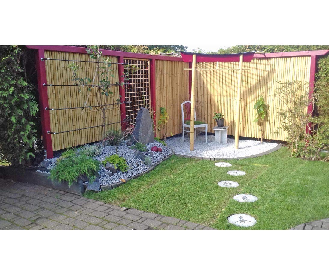 Ten NewLine4 Treillis en bambou 180 x 90 cm avec 20 tubes de bambou – Tuteur en tiges de bambou 1,8 m x 0,9 m bambus-discount.com