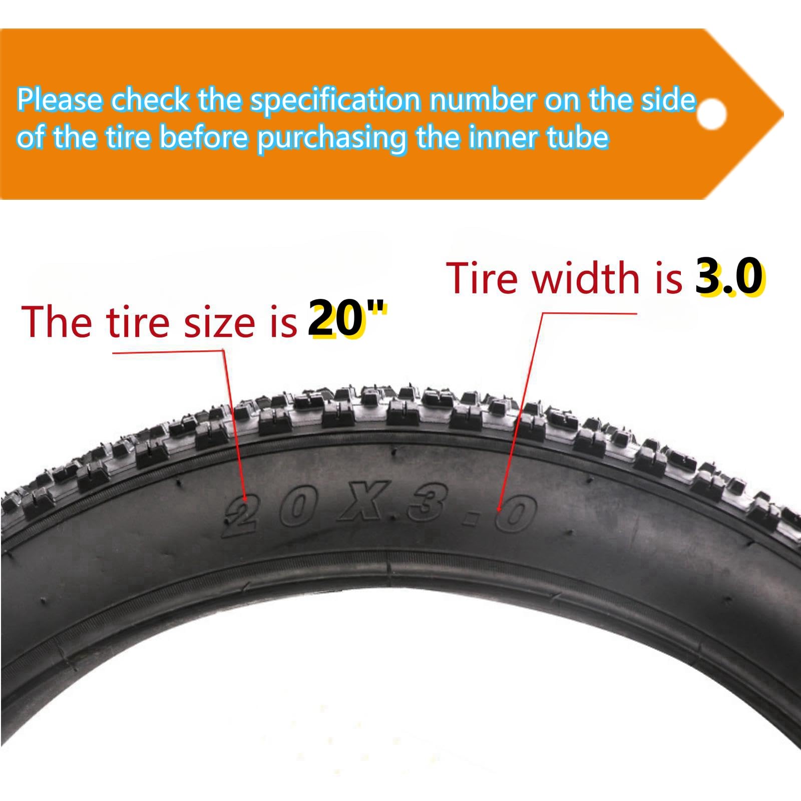 Amazon | 20x3 バイクチューブ 20x3.0 高耐久 ファットタイヤ