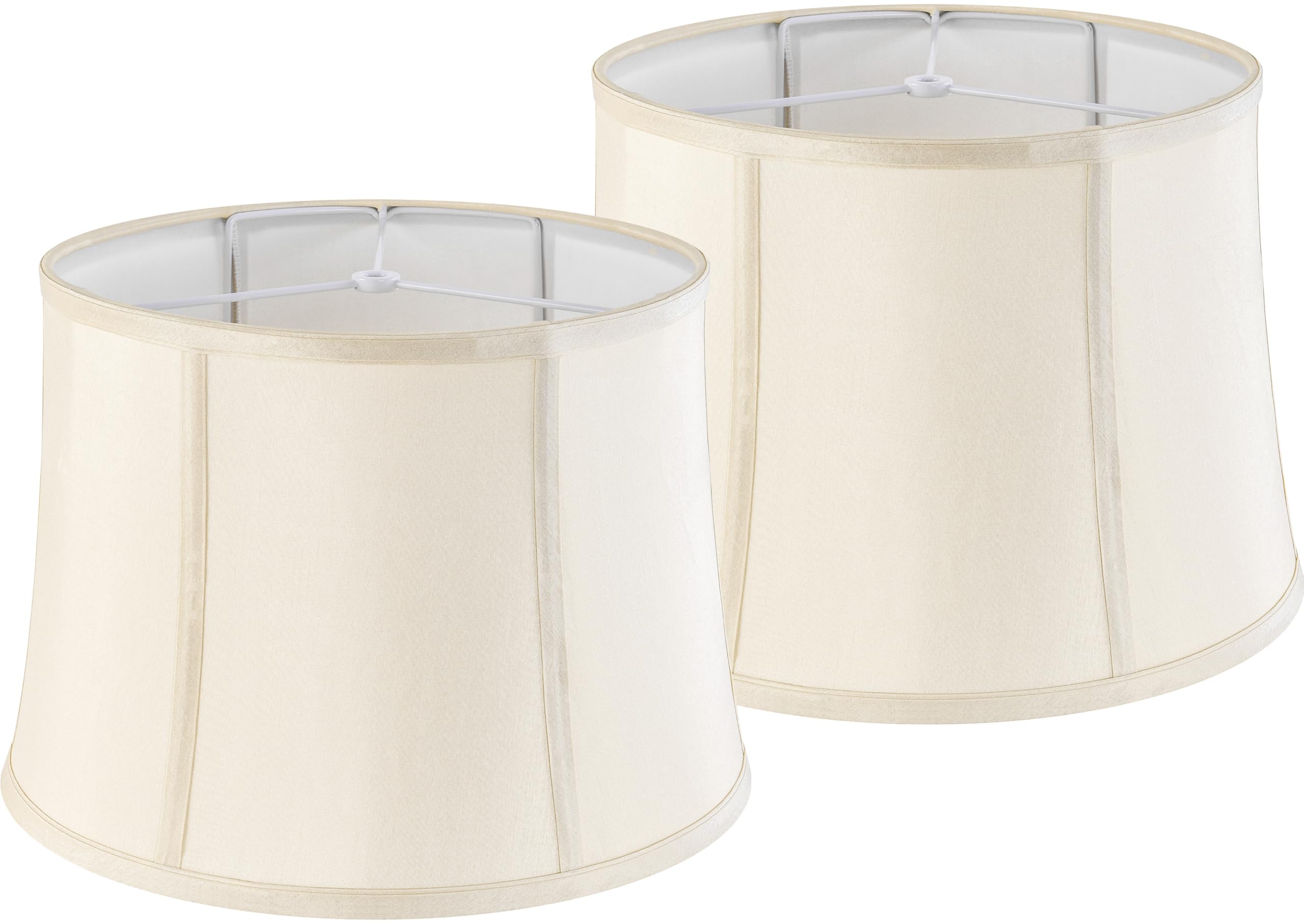 Photo 1 of GO&SO Medium Drum Lamp Shades Set of 2,12"x14"x10" Replac Lampshades Empire