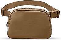 Vista 56 de Cangurera cruzada para mujer, mini bolsa para cinturón de 1 litro con correa ajustable de 32 a 51 pulgadas, bolsa de cintura pequeña para viajes