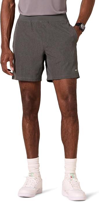 Amazon Essentials Men's Athletic Performance Stretch Woven Running Workout 7” (17.8cm) Training Short